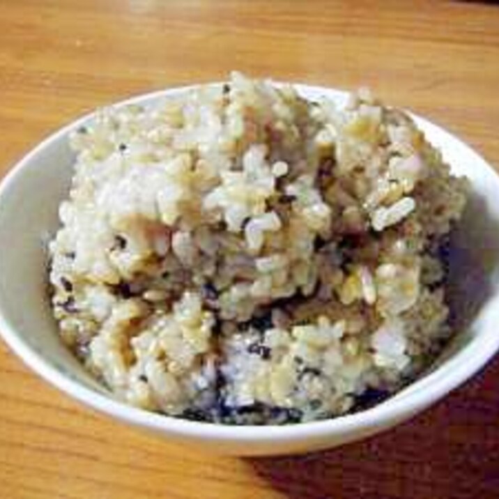 圧力鍋使用:玄米の炊き方①